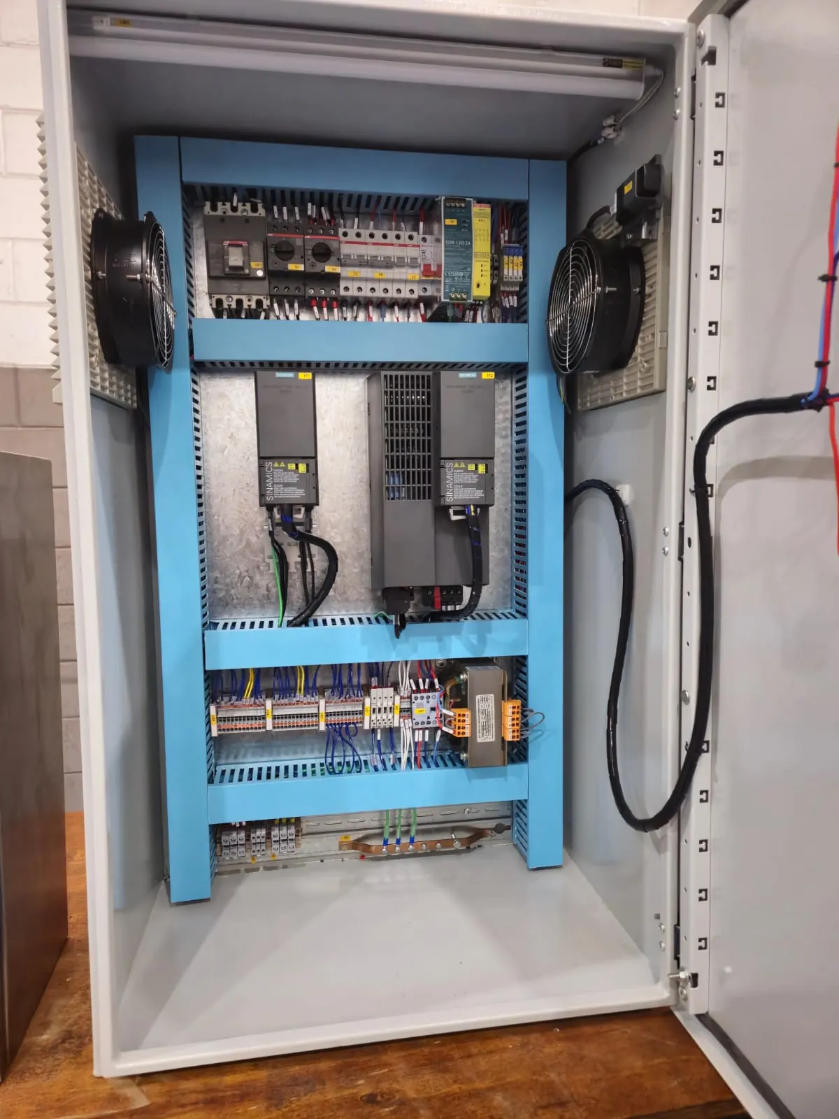 Acionamentos Siemens com ventilação forçada